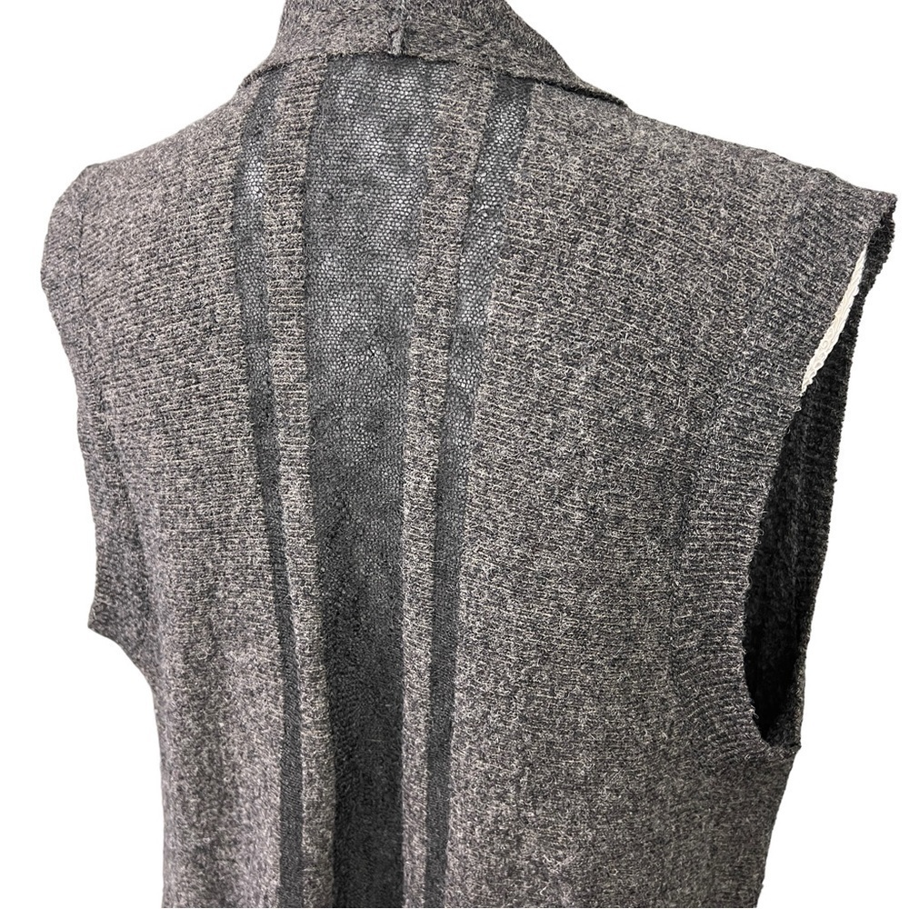 Banana Republic Sleeveless Cardigan Waterfall Drape Wool Alpaca Blend Size XS - Picture 6 of 11